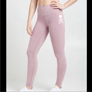 lululemon wunder under high rise leggings tight snow washed Soul cycle size 6